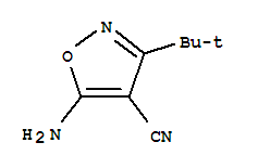 (9ci)-5-氨基-3-(1,1-二甲基乙基)-4-異噁唑甲腈結(jié)構(gòu)式_35261-05-3結(jié)構(gòu)式