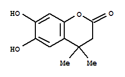 (9CI)-3,4-二氫-6,7-二羥基-4,4-二甲基-2H-1-苯并吡喃-2-酮結(jié)構(gòu)式_357187-41-8結(jié)構(gòu)式