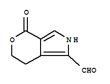 (9Ci)-2,4,6,7-四氫-4-氧代-吡喃并[3,4-C]吡咯-1-羧醛結(jié)構(gòu)式_358732-52-2結(jié)構(gòu)式
