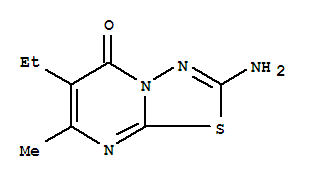 (9ci)-2-氨基-6-乙基-7-甲基-5H-1,3,4-噻二唑并[3,2-a]嘧啶-5-酮結(jié)構(gòu)式_364743-06-6結(jié)構(gòu)式