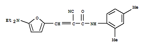 2-氰基-3-[5-(二乙基氨基)-2-呋喃]-n-(2,4-二甲基苯基)-2-丙酰胺結(jié)構(gòu)式_365986-66-9結(jié)構(gòu)式
