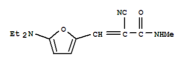 2-氰基-3-[5-(二乙基氨基)-2-呋喃]-n-甲基-2-丙酰胺結(jié)構(gòu)式_365986-92-1結(jié)構(gòu)式