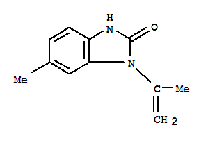 (9ci)-1,3-二氫-6-甲基-1-(1-甲基乙烯)-2H-苯并咪唑-2-酮結構式_36743-76-7結構式