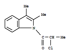 1H-indole, 1-(2-chloro-1-oxopropyl)-2,3-dimethyl- (9ci)Structure,374914-83-7Structure 1H-indole, 1-(2-chloro-1-oxopropyl)-2,3-dimethyl- (9ci) Structure,374914-83-7Structure