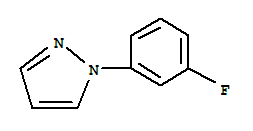 1-(3-氟苯基)-1H-吡唑結(jié)構(gòu)式_37649-86-8結(jié)構(gòu)式
