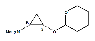 (1R,2S)-Rel-(9Ci)-N,N-二甲基-2-[(四氫-2H-吡喃-2-基)氧基]-環(huán)丙胺結構式_387845-26-3結構式
