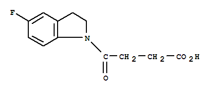 4-(5-氟-2,3-二氫-1H-吲哚-1-基)-4-氧代丁酸結(jié)構(gòu)式_393183-92-1結(jié)構(gòu)式