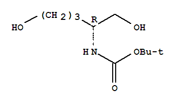 (R)-2-叔丁基氧基羰基氨基-戊烷-1,5-二醇結(jié)構(gòu)式_397246-12-7結(jié)構(gòu)式