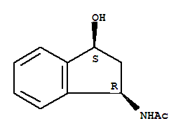 rel-(9ci)-n-[(1r,3s)-2,3-二氫-3-羥基-1H-茚-1-基]-乙酰胺結(jié)構(gòu)式_403672-04-8結(jié)構(gòu)式