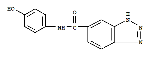 1H-benzotriazole-5-carboxamide,n-(4-hydroxyphenyl)-(9ci)Structure,404575-03-7Structure 1H-benzotriazole-5-carboxamide,n-(4-hydroxyphenyl)-(9ci) Structure,404575-03-7Structure