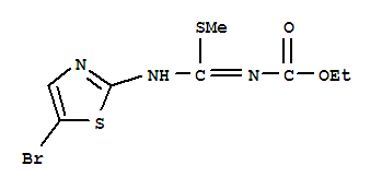 (9ci)-[[(5-溴-2-噻唑)亞氨基](甲基硫代)甲基]-氨基甲酸乙酯結(jié)構(gòu)式_41228-34-6結(jié)構(gòu)式