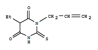 (9ci)-5-乙基二氫-1-(2-丙烯基)-2-硫氧代-4,6(1H,5h)-嘧啶二酮結構式_415702-86-2結構式