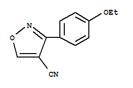 (9ci)-3-(4-乙氧基苯基)-4-異噁唑甲腈結(jié)構(gòu)式_418790-62-2結(jié)構(gòu)式