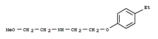 (9ci)-n-[2-(4-乙基苯氧基)乙基]-2-甲氧基-乙胺結(jié)構(gòu)式_420100-40-9結(jié)構(gòu)式