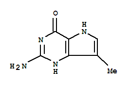 (9ci)-2-氨基-1,5-二氫-7-甲基-4H-吡咯并[3,2-d]嘧啶-4-酮結(jié)構(gòu)式_425427-93-6結(jié)構(gòu)式