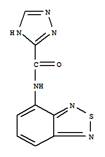 (9ci)-n-2,1,3-苯并噻二唑-4-基-1H-1,2,4-噻唑-3-羧酰胺結構式_442650-53-5結構式
