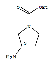 (3s)-(9ci)-3-氨基1-吡咯烷羧酸乙酯結(jié)構(gòu)式_442873-99-6結(jié)構(gòu)式