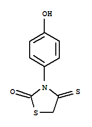 2-Thiazolidinone, 3-(4-hydroxyphenyl)-4-thioxo-Structure,447426-16-6Structure 2-Thiazolidinone, 3-(4-hydroxyphenyl)-4-thioxo- Structure,447426-16-6Structure