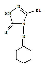 (9ci)-4-(環(huán)己基氨基)-5-乙基-2,4-二氫-3H-1,2,4-噻唑-3-硫酮結(jié)構(gòu)式_451450-93-4結(jié)構(gòu)式