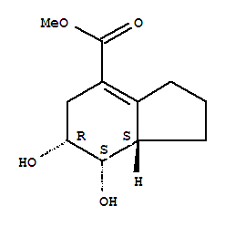 (6r,7s,7as)-rel-(9ci)-2,3,5,6,7,7a-六氫-6,7-二羥基-1H-茚-4-羧酸甲酯結(jié)構(gòu)式_452976-61-3結(jié)構(gòu)式