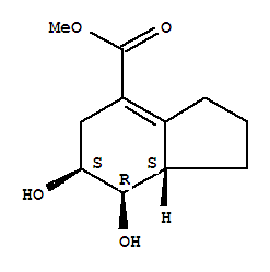 (6r,7s,7ar)-rel-(9ci)-2,3,5,6,7,7a-六氫-6,7-二羥基-1H-茚-4-羧酸甲酯結(jié)構(gòu)式_452976-62-4結(jié)構(gòu)式