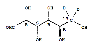 D-葡萄糖-6-13c-6-c-d2結(jié)構(gòu)式_478529-33-8結(jié)構(gòu)式