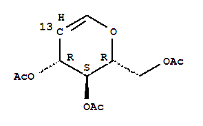 1,5-脫水-2-脫氧-D-阿拉伯糖-己-1-烯糖-2-13C 三乙酸酯結(jié)構(gòu)式_478529-36-1結(jié)構(gòu)式
