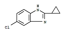 1H-benzimidazole,5-chloro-2-cyclopropyl-(9ci)Structure,4887-92-7Structure 1H-benzimidazole,5-chloro-2-cyclopropyl-(9ci) Structure,4887-92-7Structure