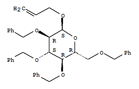 烯丙基-2,3,4,6-四-O-苯甲?；?α-D-吡喃葡萄糖苷結(jié)構(gòu)式_6207-45-0結(jié)構(gòu)式