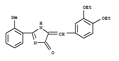 (9ci)-5-[(3,4-二乙氧基苯基)亞甲基]-1,5-二氫-2-(2-甲基苯基)-4H-咪唑-4-酮結(jié)構(gòu)式_639005-80-4結(jié)構(gòu)式
