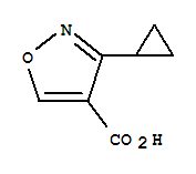 (9ci)-3-環(huán)丙基-4-異噁唑羧酸結(jié)構(gòu)式_639523-17-4結(jié)構(gòu)式