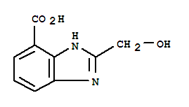 1H-benzimidazole-4-carboxylicacid,2-(hydroxymethyl)-(9ci)Structure,64183-70-6Structure 1H-benzimidazole-4-carboxylicacid,2-(hydroxymethyl)-(9ci) Structure,64183-70-6Structure