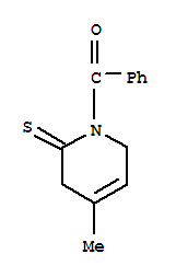 (7ci,8ci)-1-苯甲酰基-3,6-二氫-4-甲基-2(1H)-吡啶硫酮結(jié)構(gòu)式_6431-26-1結(jié)構(gòu)式