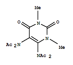 (9ci)-N,N-(1,2,3,6-四氫-1,3-二甲基-2,6-二氧代-4,5-嘧啶二基)雙[n-乙?；?乙酰胺結(jié)構(gòu)式_64589-40-8結(jié)構(gòu)式