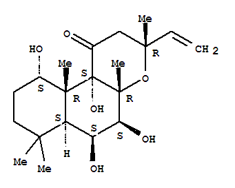 1alpha,6beta,7beta,9alpha-四羥基-8,13-環(huán)氧-賴百當(dāng)-14-烯-11-酮結(jié)構(gòu)式_64657-20-1結(jié)構(gòu)式
