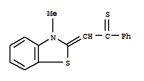 (9ci)-2-(3-甲基-2(3h)-苯并噻唑)-1-苯基-乙烷硫酮結(jié)構(gòu)式_64978-76-3結(jié)構(gòu)式