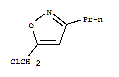 (9ci)-5-(氯甲基)-3-丙基-異噁唑結(jié)構(gòu)式_64988-70-1結(jié)構(gòu)式