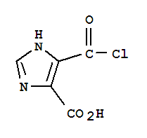 1H-imidazole-4-carboxylic acid, 5-(chlorocarbonyl)- (9ci)Structure,69579-33-5Structure 1H-imidazole-4-carboxylic acid, 5-(chlorocarbonyl)- (9ci) Structure,69579-33-5Structure