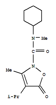  n-環(huán)己基-n,3-二甲基-4-(1-甲基乙基)-5-氧代-2(5H)-異噁唑羧酰胺結構式_706803-62-5結構式