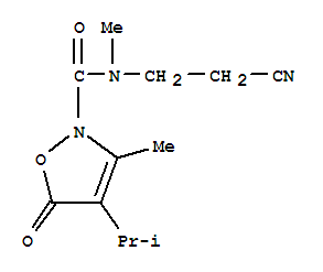 2(5H)-isoxazolecarboxamide, n-(2-cyanoethyl)-n,3-dimethyl-4-(1-methylethyl)-5-oxo-Structure,706803-78-3Structure 2(5H)-isoxazolecarboxamide, n-(2-cyanoethyl)-n,3-dimethyl-4-(1-methylethyl)-5-oxo- Structure,706803-78-3Structure