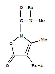  n,3-二甲基-4-(1-甲基乙基)-5-氧代-n-苯基-2(5H)-異噁唑羧酰胺結(jié)構(gòu)式_706803-88-5結(jié)構(gòu)式