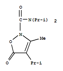  3-甲基-n,n,4-三s(1-甲基乙基)-5-氧代-2(5H)-異噁唑羧酰胺結(jié)構(gòu)式_706803-97-6結(jié)構(gòu)式