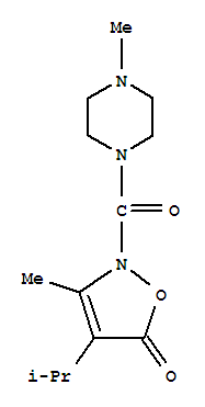 (9ci)-1-甲基-4-[[3-甲基-4-(1-甲基乙基)-5-氧代-2(5h)-異噁唑基]羰基]-哌嗪結構式_706804-15-1結構式