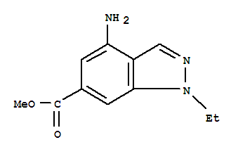 1H-indazole-6-carboxylicacid,4-amino-1-ethyl-,methylester(9ci)Structure,706818-92-0Structure 1H-indazole-6-carboxylicacid,4-amino-1-ethyl-,methylester(9ci) Structure,706818-92-0Structure