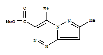 (9ci)-4-乙基-7-甲基-吡唑并[5,1-c][1,2,4]三嗪-3-羧酸甲酯結構式_708987-11-5結構式