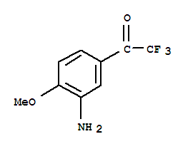 Ethanone, 1-(3-amino-4-methoxyphenyl)-2,2,2-trifluoro-(9ci)Structure,709637-13-8Structure Ethanone, 1-(3-amino-4-methoxyphenyl)-2,2,2-trifluoro-(9ci) Structure,709637-13-8Structure