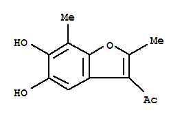 Ethanone, 1-(5,6-dihydroxy-2,7-dimethyl-3-benzofuranyl)-(9ci)Structure,709640-99-3Structure Ethanone, 1-(5,6-dihydroxy-2,7-dimethyl-3-benzofuranyl)-(9ci) Structure,709640-99-3Structure