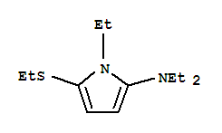 (9ci)-n,n,1-三乙基-5-(乙基硫代)-1H-吡咯-2-胺結構式_709644-47-3結構式
