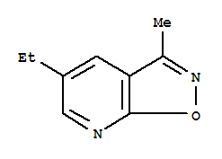 (9ci)-5-乙基-3-甲基-異噁唑并[5,4-b]吡啶結(jié)構(gòu)式_71224-70-9結(jié)構(gòu)式