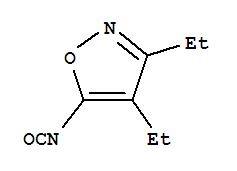 (9ci)-3,4-二乙基-5-異氰?；?異噁唑結(jié)構(gòu)式_71378-41-1結(jié)構(gòu)式